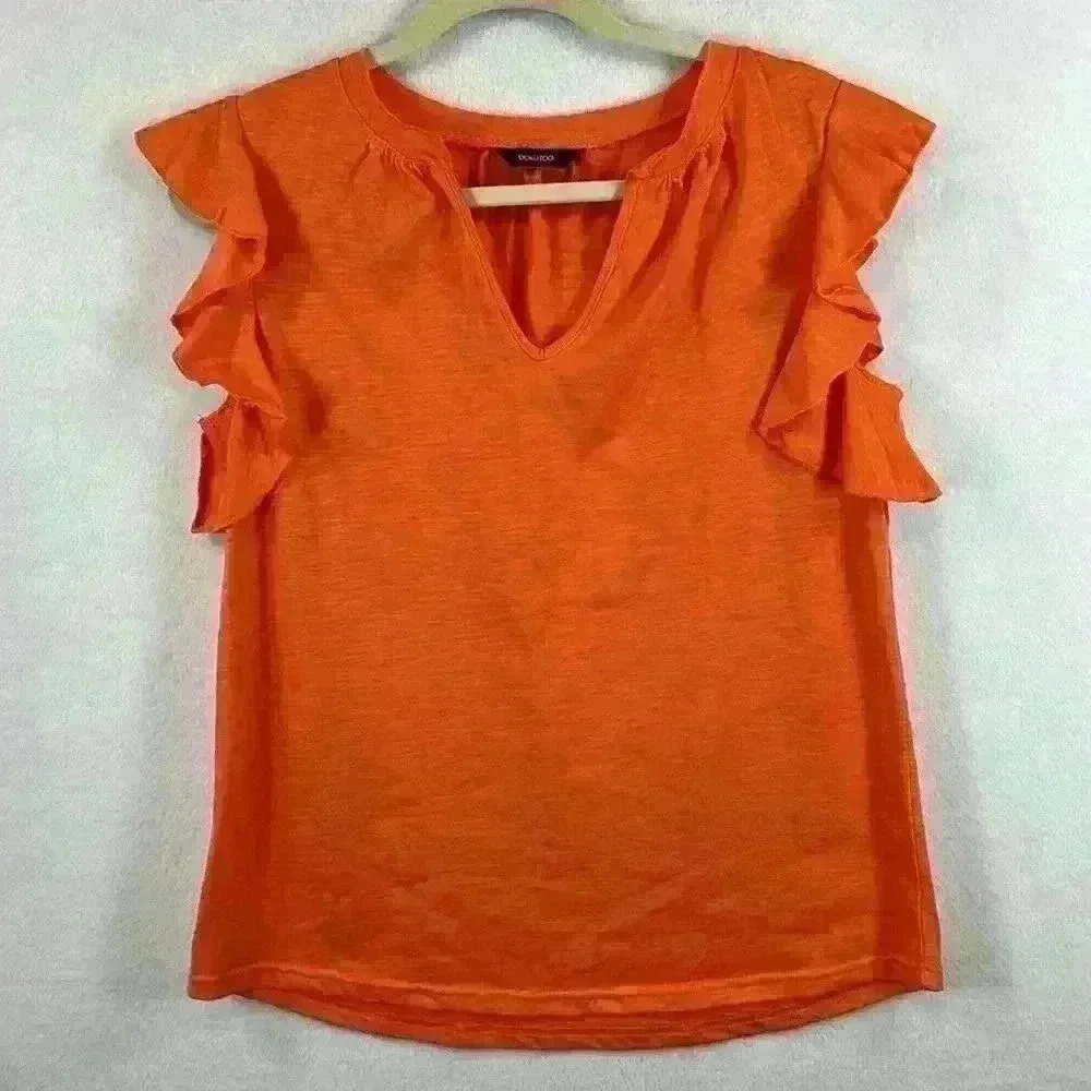 DoKoToo Women’s Top Size Medium Orange